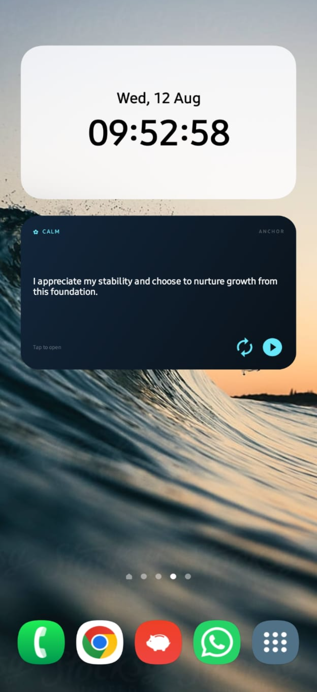 Android home-screen widget
